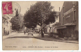 1934 JUSSEY : CAFE PARISIEN Avenue De La GARE Animée - Jussey