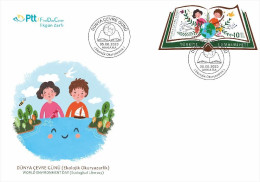 Turkey, Türkei - 2023 - World Environment Day - Ecological Literacy - 1.Mini S/Sheet - FDC - Brieven En Documenten