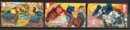 GROSSBRITANNIEN GRANDE BRETAGNE GB 2022 TRANSFORMERS SET  3V USED SG 4700-02 MI 5023-25 YT 5414-16 SN 4265-67 - Used Stamps