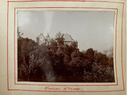Uriage Les Bains * Le Château * Photo Ancienne Albuminée Circa Début 1900 * 11.5x8.5cm - Uriage