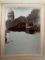 Boulogne Sur Mer * Tramway , Rue Et église * Tram * Photo Ancienne Albuminée Circa Début 1900 * 11x8cm - Boulogne Sur Mer