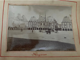 Mézières , Charleville * Place De La Ville * Photo Ancienne Albuminée Circa Début 1900 * 11.6x8cm - Charleville