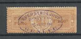 SCHWEIZ Switzerland O 1898 Canton De Genève Timbre Estampillé Revenue Tax Steuermarke - Steuermarken