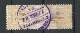 SCHWEIZ Switzerland O 1887 Canton De Genève Timbre Estampillé Revenue Tax Steuermarke - Fiscales