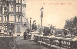 BELGIQUE - LIEGE - Terrasse Et Boulevard Frère - Orban - Carte Postale Ancienne - Lüttich