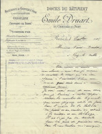 1905 ENTETE DOCK DU Batiment Emile Druart Reims => Vairet Baudot Briqueterie Devenue Musée Ciry Le Noble Saone Et Loire - 1900 – 1949