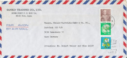 Japan Air Mail Cover Sent To Germany 9-5-1984 Topic Stamps - Brieven En Documenten