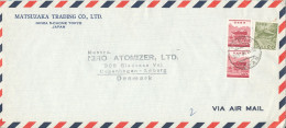 Japan Air Mail Cover Sent To Denmark 27-5-1966 - Luftpost