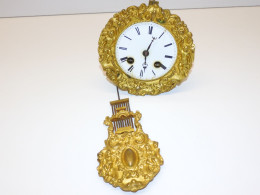 -MOUVEMENT PENDULE PORTIQUE NIII NAPOLEON III HORLOGE XIX E - Horloges