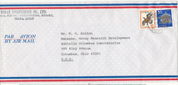 Japan Air Mail Cover Sent To Denmark 25-5-1979 ?? - Luftpost