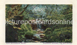 NORTH STAFFORDSHIRE RAILWAY WINNINGTON WATERFALL PIPE GATE STATION OLD COLOUR POSTCARD - Altri & Non Classificati