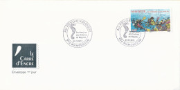 Mayotte N°255 Plongée Sous-marine Avec Cachet Commémoratif Dernier Jour Des Timbres De Mayotte - 31/12/2011 - Storia Postale