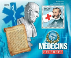 Central Africa 2012 MNH MS, Doctors Logo, Henry Dunant, Hippocrates, Red Cross - Henry Dunant