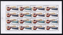 INDIA-2005-RAILWAYS- INTEGRAL COACH FACTORY- SHEETLET- DRY PRINT- MNH- SCARCE- IE-52 - Abarten Und Kuriositäten