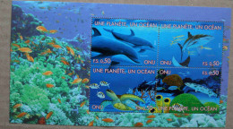 N-U-C Ge10-01 : Nations-Unies Genève - Fonds Marins, Dauphins, Grand Requin Blanc, Tortues Marines, Coraux, Poissons - Unused Stamps