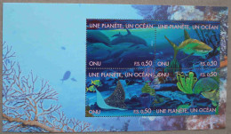 N-U-C Ge10-01 : Nations-Unies Genève - Fonds Marins, Dauphins, Grand Requin Blanc, Raie, Coraux, Poissons - Unused Stamps