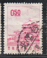 CHINA REPUBLIC CINA TAIWAN FORMOSA 1968 SUN YAT-SEN CHUNGSHAN BUILDING YANGMINGSHAN 50c USED USATO OBLITERE' - Oblitérés