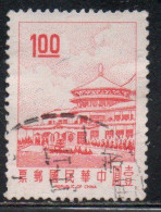 CHINA REPUBLIC CINA TAIWAN FORMOSA 1968 SUN YAT-SEN CHUNGSHAN BUILDING YANGMINGSHAN 1$ USED USATO OBLITERE' - Oblitérés