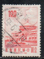 CHINA REPUBLIC CINA TAIWAN FORMOSA 1968 SUN YAT-SEN CHUNGSHAN BUILDING YANGMINGSHAN 1$ USED USATO OBLITERE' - Usati