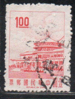 CHINA REPUBLIC CINA TAIWAN FORMOSA 1968 SUN YAT-SEN CHUNGSHAN BUILDING YANGMINGSHAN 1$ USED USATO OBLITERE' - Oblitérés