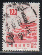 CHINA REPUBLIC CINA TAIWAN FORMOSA 1968 SUN YAT-SEN CHUNGSHAN BUILDING YANGMINGSHAN 1$ USED USATO OBLITERE' - Usati