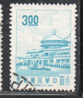 CHINA REPUBLIC CINA TAIWAN FORMOSA 1968 1975 SUN YAT-SEN CHUNGSHAN BUILDING YANGMINGSHAN 3$ USED USATO OBLITERE' - Usati