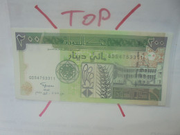 SOUDAN 200 DINARS 1998 (8 Chiffres) Neuf (B.29) - Soudan