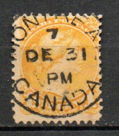 Col33 Canada  1868 N° 19 Oblitéré Cote : 100,00€ - Used Stamps