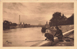 Paris * Bords De Seine * Les Pêcheurs En Seine * Pêche à La Ligne - La Seine Et Ses Bords