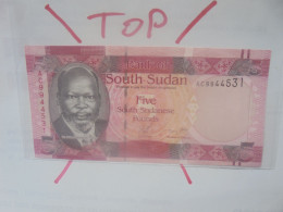 SOUDAN (SUD) 5 POUNDS 2015 Neuf (B.29) - South Sudan