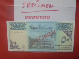 +++SPECIMEN+++SOUDAN 50 DINARS 1992 Neuf (B.29) - Soudan