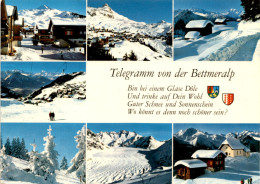 Telegramm Von Der Bettmeralp - 7 Bilder (44687) * 26. 3. 1981 - Bettmeralp