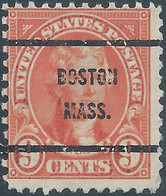 Stati Uniti D'america,United States,U.S.A,1929 Thomas Jefferson,9C Pre Canceled  Overprint BOSTON MASS. - Préoblitérés