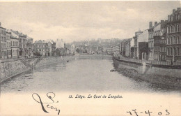 BELGIQUE - LIEGE - Le Quai De Longdoz - Carte Postale Ancienne - Liege