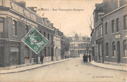 CPA 59 ORCHIES RUE WAROCQUIER REMPART / CPA RARE - Autres & Non Classés