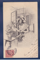 CPA 1 Euro Fleurs Illustrateur Femme Woman Circulé Prix De Départ 1 Euro - 1900-1949