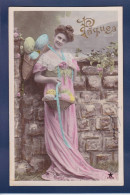 CPA 1 Euro Pâques Femme Woman Circulé Prix De Départ 1 Euro - 1900-1949