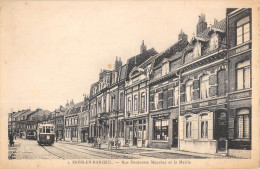 CPA 59 MONS EN BAROEUL RUE DAUBRESSE MAUVIEZ ET LA MAIRIE - Autres & Non Classés