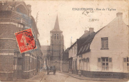 CPA 59 ESQUERCHIN RUE DE L'EGLISE / CPA RARE - Other & Unclassified