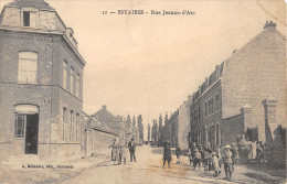 CPA 59 ESTAIRES RUE JEANNE D'ARC / CPA RARE - Autres & Non Classés