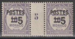 MONACO - MILLESIME 1925 - YVERT N° 140 ** MNH - COTE = 40 EUR - Neufs