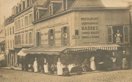 St Servan * RARE Carte Photo * Restaurant Servannais BASSET Place Bouvet & Rue Amiral Magon * Hôtel * Commerce - Saint Servan