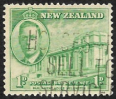 Nouvelle Zelande  1946 -  YT  273 - George VI Et La Maison Du Parlement  -  Oblitéré - Gebraucht
