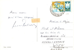 San Marino (1955) - Cartolina Per L'Austria, In Tariffa "5 Parole" - Cartas & Documentos