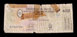 Argentina Salta 50 Centavos 1987 Pick S2611 Serie C Bc- G - Argentine