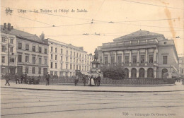 BELGIQUE - LIEGE - Le Théâtre Et L'Hôtel De Suéde - Carte Postale Ancienne - Liege