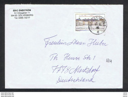 SWEDEN: 1990 COVERT WITH CASTLE 40 K. (1611) - TO GERMANY - Brieven En Documenten