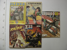 Lot De 5 BD Oliver 339 Corsaires Filbustiers Raids 2 Z33 N145 Casque D'or 26 - Lots De Plusieurs BD