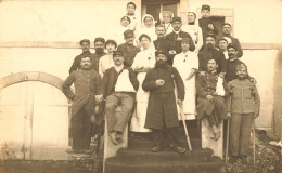 St Amant Tallende * Carte Photo 1914 * Hôpital Militaire * Soldats Blessés * Infirmières Croix Rouge Red Cross - Sonstige & Ohne Zuordnung