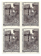 Österreich 1978: ANK 1603, Suitbert Lobisser, Druck- Gravur- Holzschnitt, Viererblock ** - Grabados